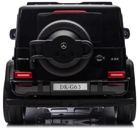 Carro elétrico para Crianças 24V, 4x200W 2 Lugares Mercedes Benz G63 AMG XXL MP4 Rodas de espuma EVA, Assento Couro Preto