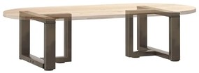 Pés para mesa de centro em forma de T, 2 peças, preto, 50x25x(30-31) c