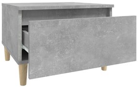 Mesa de apoio 50x46x35 cm derivados de madeira cinzento-cimento