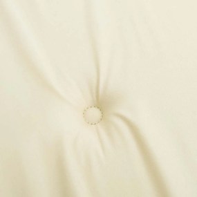 Almofadões p/ cadeira encosto alto 4pcs tecido oxford cor creme