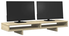 Suporte para monitor derivados de madeira carvalho sonoma