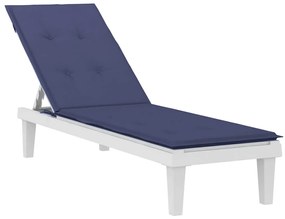 Almofadão para cadeira de terraço tecido oxford azul-marinho