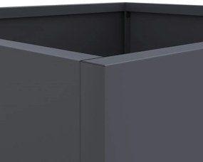Vaso/floreira 49x47x46 cm aço antracite