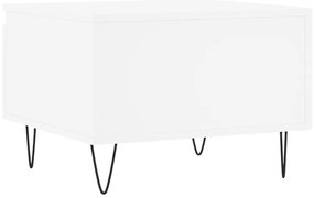 Mesas de centro 2 pcs 50x46x35 cm derivados de madeira branco
