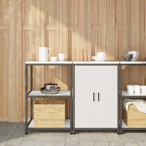 Conjunto de Armazenamento de Cozinha 2 pcs Branco