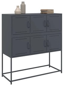 Aparador 100,5x39x107 cm aço antracite