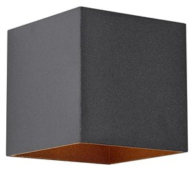 Candeeiro de Parede Exterior Preto Incl. LED 2-Luzes IP65 Solar - Charlene