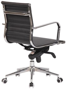 Cadeira de escritório ROTERDAM, giratório, pele sintética preta