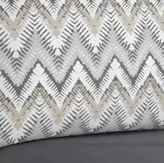 240x290 cm - Jogo de lençóis 100% algodão percal 200 fios - Sampedro: Cinzento