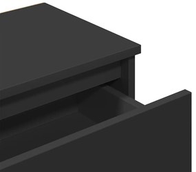 Mesas de cabeceira 2 pcs 40x30x39 cm contraplacado preto