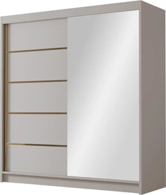 Roupeiro Closico 186, Caxemira, 215x180x58cm, 139 kg, Portas para roupeiro: Deslizante