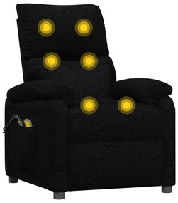Poltrona de massagens elétrica tecido preto