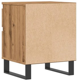 Mesa cabeceira 40x35x50 cm derivados madeira carvalho artisiano