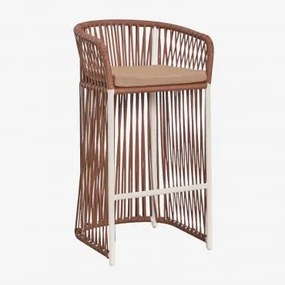 Pacote De 4 Bancos Altos De Jardim Sophie Castanho Nu & ↑75 Cm - Sklum