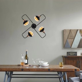 Candeeiro de Teto Anı – Preto – Diâmetro 72 cm