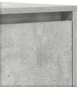 Sideboard Cinzento de Concreto 120x41x75 cm em Madeira Engenheirada