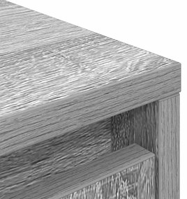 Aparador alto 29,5x34x119,5cm derivados de madeira sonoma cinza