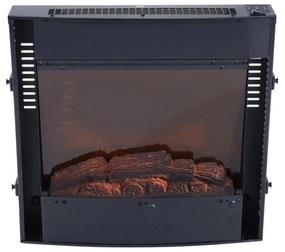 HomCom® Lareira Eléctrica tipo Aquecedor de parede 900W/1800W – 65x11.4x52cm