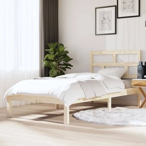3101183 vidaXL Estrutura de cama solteiro 90x190 cm madeira maciça