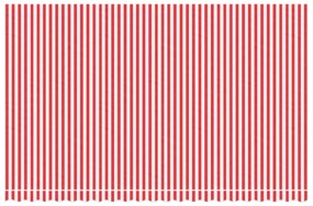 Tecido de substituição p/ toldo 5x3 m riscas vermelho/branco