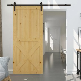 Kit para porta de correr (PORTA NÃO INCLUIDA), sistema de encaixe para portas com espessura de 35-45 mm e largura máxima de 1 m, capacidade de 100 kg,