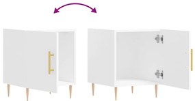 Mesa cabeceira 40x40x50 cm derivados de madeira branco