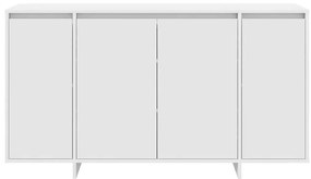 Buffet Branco Branco Madeira 135 x 41 x 75 cm Buffet Branco