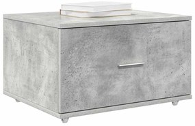 Gabinete de Gavetas Cinza Concreto Concreto Médio Portas