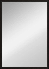 HOMCOM Espelho de Parede Decorativo 50x70 cm Espelho Retangular Espelho de Sala com 4 Ganchos Metálicos Estilo Moderno Preto | Aosom Portugal
