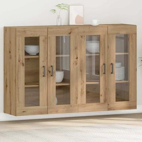 vidaXL Gabinetes de Parede - 2 peças em Carvalho Artesão 69,5 x 34 x 90 cm