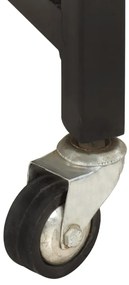 Carrinho de cozinha 87x36x81 cm madeira de mangueira maciça