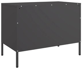 Móveis de TV 2 pcs 68x39x50,5 cm aço preto