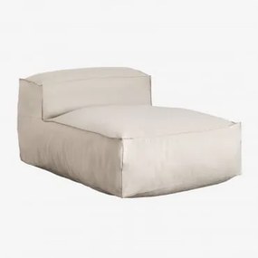 Poltrona Chaise Longue De Jardim Em Tecido Dojans Beige Semoline - Sklum