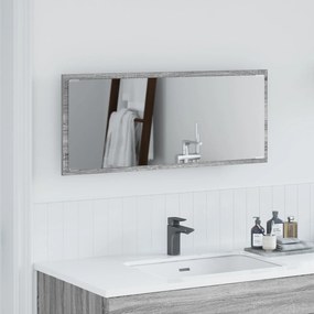 Espelho de Casa de Banho com Luz LED Cinza Sonoma 90x8,5x37 cm