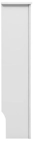 Coberturas de radiador 2 pcs 152x19x81,5 cm MDF branco