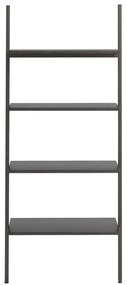 Unidade 4 prateleiras inclinada 64x34x150,5 cm preto