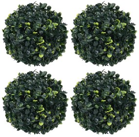 vidaXL Bolas de buxos artificiais 4 pcs 12 cm