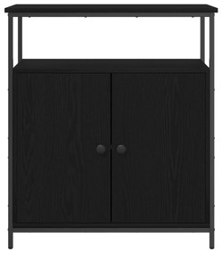 Buffet vidaXL Preto Carvalho 70x30x80 cm Madeira de engenharia