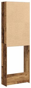 Armário sanita/máquina de lavar  madeira velha 64x24x190 cm