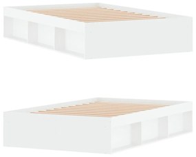 Estrutura cama de casal pequena 120x190 cm branco