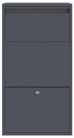 Caixa de Correio para Pacotes Antracite 44x22x82 cm Aço
