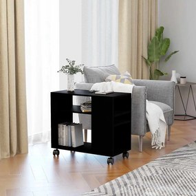 Mesa de apoio 70x35x55 cm derivados de madeira preto