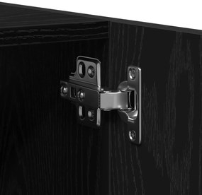 Conjunto de Móveis para Casa de Banho de 5 Peças Carvalho Preto Madeir
