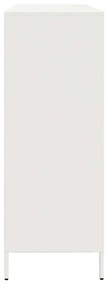 Aparador 135x39x103,5 cm aço laminado a frio branco