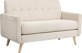 HOMCOM Sofá 2 lugares, confortável, 134x71x82 cm, Bege | Aosom Portugal