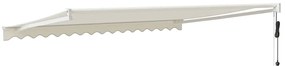 Toldo retrátil automático 4x3 m cor creme