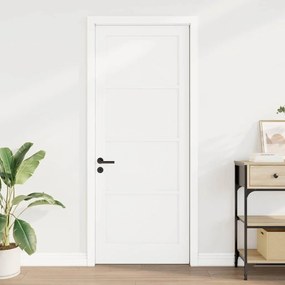 vidaXL Porta Interna "ORKDAL" Branca 83x211x4 cm Madeira Sólida de Pinheiro