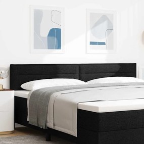 Cabeceira Design Linhas vidaXL Preta 200 cm Tecido