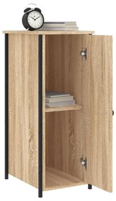 Mesa de cabeceira 32x42x80 cm derivados madeira carvalho sonoma