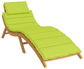 Almofadão p/ espreguiçadeira tecido oxford verde brilhante